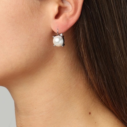 Серьги Dyrberg Kern AGNETA SS WHITE PEARL, 360007 фото 2