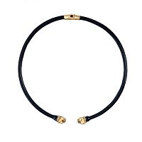 Колье Polina Firenze, гривна, пантера с кристаллами и эмалью, PF26.1-CL2181 золотистый