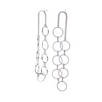 Серьги Moon Paris, Ringo, "Перфорация", MR-22.04-133 серебристый