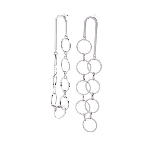 Серьги Moon Paris, Ringo, "Перфорация", MR-22.04-133 серебристый