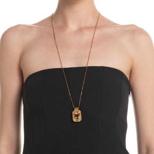 Колье Katerina Vassou, Axial Tilt, с кристаллом, KV26.1-404980GSHADOW янтарный фото 3