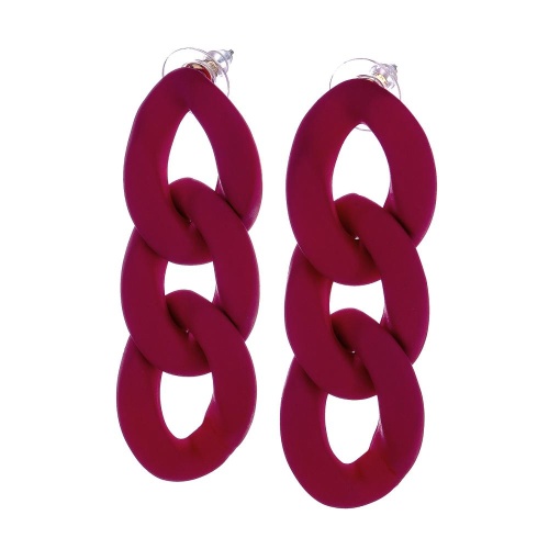 Серьги Moon Paris, Lorian, с кручеными звеньями, ML-23.03-036 розовый