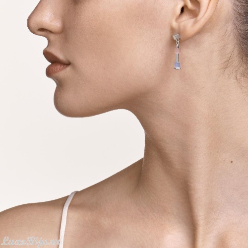 Серьги Coeur de Lion Fine Pastel Blue-Rose, 5028/21-0719 фото 4