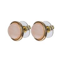 Пусеты Fiore Luna ROSE QUARTZ, LE1108 R/G