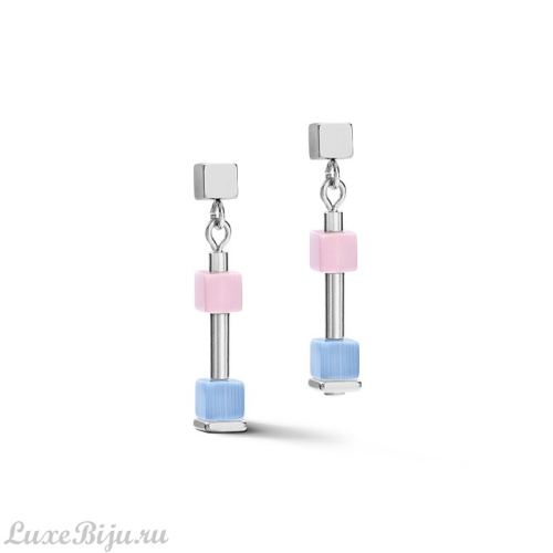 Серьги Coeur de Lion Fine Pastel Blue-Rose, 5028/21-0719 фото 2