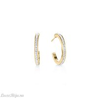 Серьги Coeur de Lion Crystal-Gold 0139/21-1816