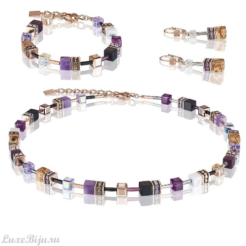 Серьги Coeur de Lion Lilac-Beige 4905/20-0836 фото 2