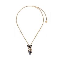 Колье Polina Firenze, зебра с кристаллами и эмалью, PF25.2-PE4290 золотистый