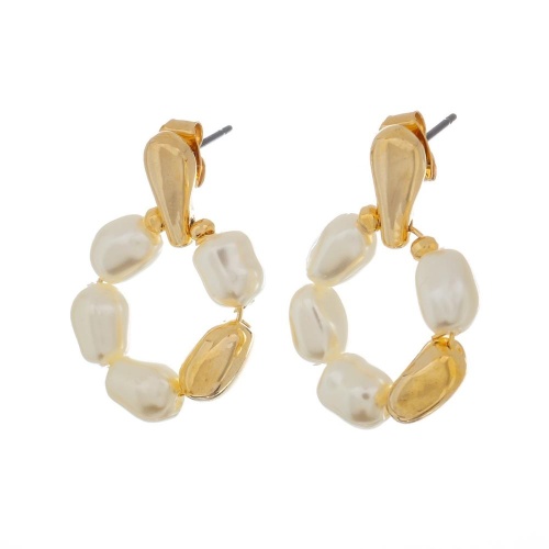 Серьги Lanzerotti, Splendore, с жемчугом, LZ-24.08-303 золотистый