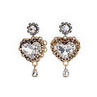 Серьги Celeste G, с кристаллами Swarovski и фианитами, CS26.1-2238 хрустальный