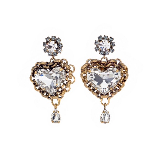 Серьги Celeste G, с кристаллами Swarovski и фианитами, CS26.1-2238 хрустальный