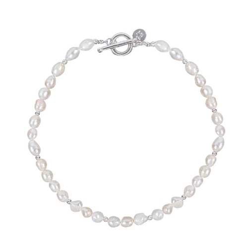 Колье Fiore Luna String of Pearls Сarabiner, BL4507 S