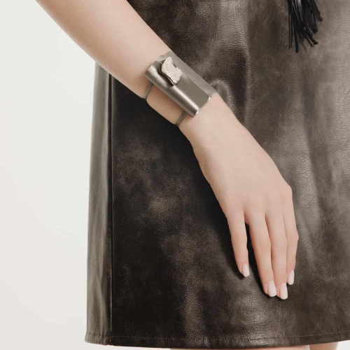 Браслет Katerina Vassou, Belfry, кафф, с друзой агата, KV24.2-401374B серебристый фото 3