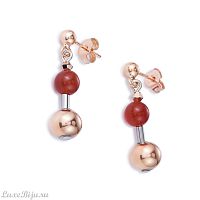 Серьги Coeur de Lion Red Orange 4949/21-0302