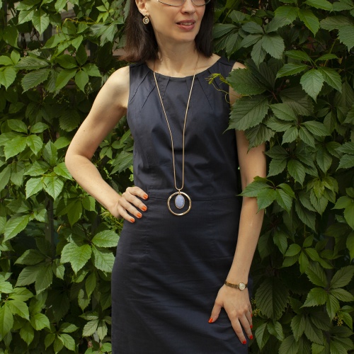 Колье Fiore Luna TURQUOISE OPAL, LN5142 BL/G фото 4