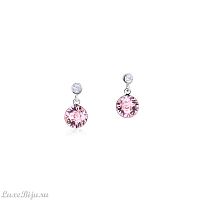 Серьги Coeur de Lion Light Rose 4951/21-1920