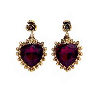 Серьги Celeste G, с кристаллом Swarovski в форме сердца, CS26.1-1325 красный
