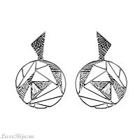 Серьги Boccadamo XOR213 BW/S