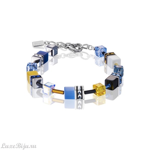 Браслет Coeur de Lion Blue Yellow 2838/30-0701