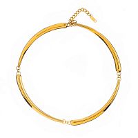 Колье Moon Paris, Ringo, с изогнутыми линиями, MR-26.06-120 золотистый
