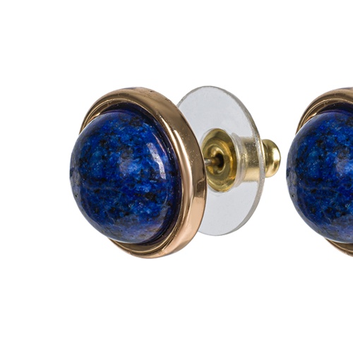 Пусеты Fiore Luna NATURAL LAPIS, LE1106 BL/G фото 3