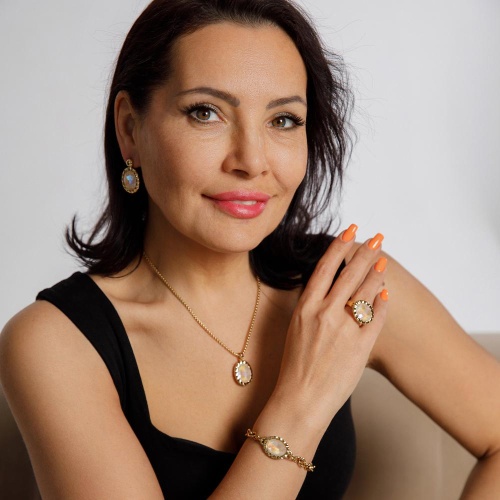 Браслет Qudo TIVOLA UNICA big (G/P) Ivory cream delite, 189702 фото 4