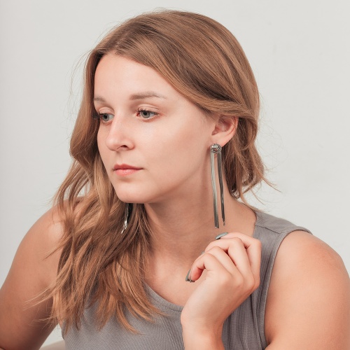 Серьги Fiore Luna Узел, AWE1061-S фото 4