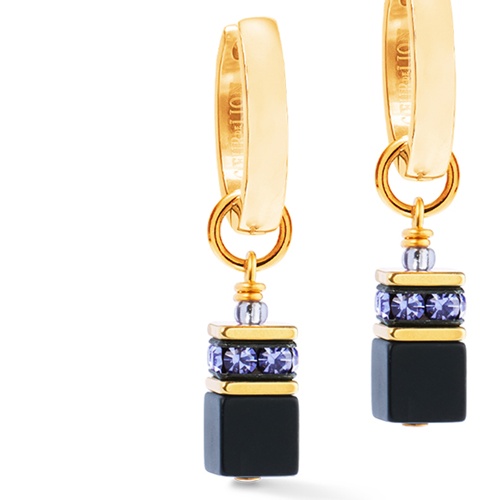 Серьги Coeur de Lion Black-Purple, 3043/21-1308 фото 2