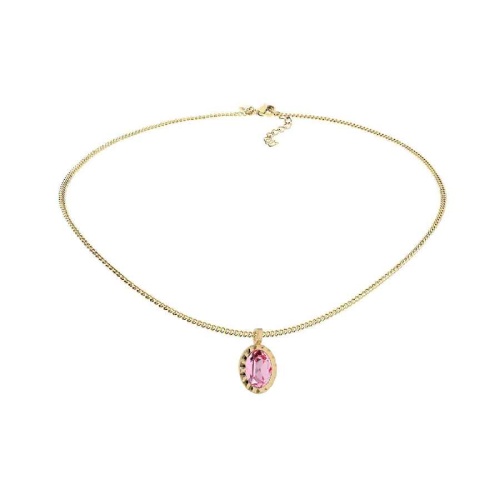 Колье Qudo TIVOLA UNICA big (G/P) Light rose 3cm, 420531