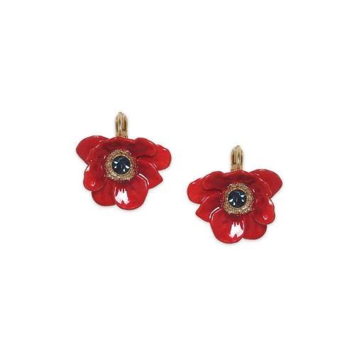 Серьги Franck Herval, Scarlet, с кристаллом Swarovski и цветной смолой, FH26.2-12-70583 красный фото 2