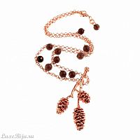 Колье Ester Bijoux Сосновые Шишки CL1040-RG BR