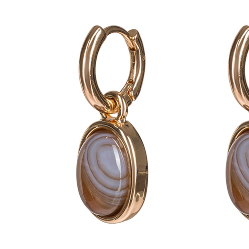 Серьги Fiore Luna COFFE AGATE, LE1201 BR/G фото 3