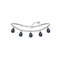 Колье VIDDA, Drop, с кристаллами Swarovski, VD23.2-01748 синий, 50см