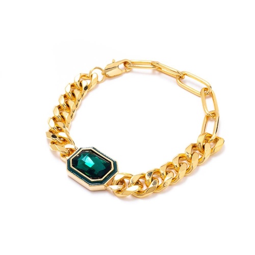 Браслет Moon Paris, Ringo, с кристаллом, MR-22.03-009 зеленый