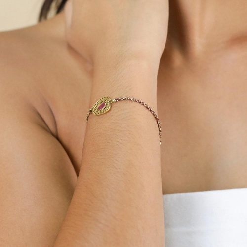 Браслет Franck Herval, Cassandra, с перламутром, FH25.2-13-73070 бордовый фото 5