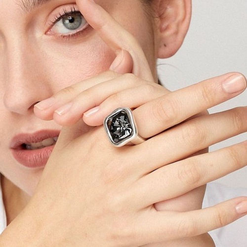 Кольцо VIDDA, Caramel, с кристаллом Swarovski, VD26.1-00852 серый, 16,5 фото 2