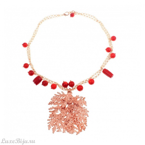 Колье Ester Bijoux Koral Red and Cypress XO CL953-RG/R BR