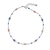 Колье Lanzerotti, Alba, кианит, перламутр, лазурит, кристаллы, LZ-24.02-008 синий