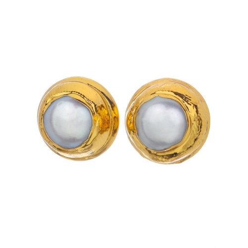 Серьги Lanzerotti, Splendore, с жемчугом, LZ-24.08-305 золотистый