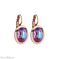 Серьги Qudo Tivola Burgundy delite 303179 R/RG