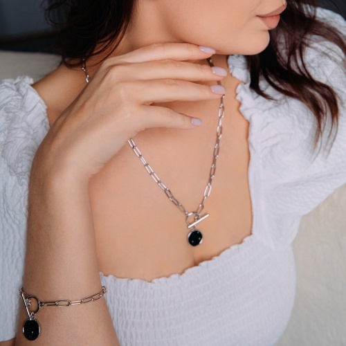 Браслет Fiore Luna Jet, C2009SW-B01.4 BW/S фото 5