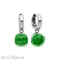 Серьги Qudo Firenze peridot 300159 G/S