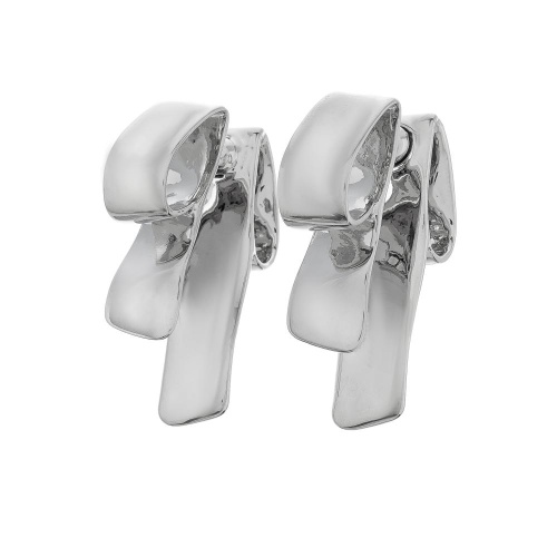 Серьги Moon Paris, Ringo, двойные, MR-24.06-056 серебристый