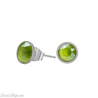 Пусеты Fiore Luna Crystal Lime SWE298 CLIM S