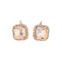 Серьги Celeste G, с кристаллом Swarovski и фианитами, CS26.1-1867 золотистый