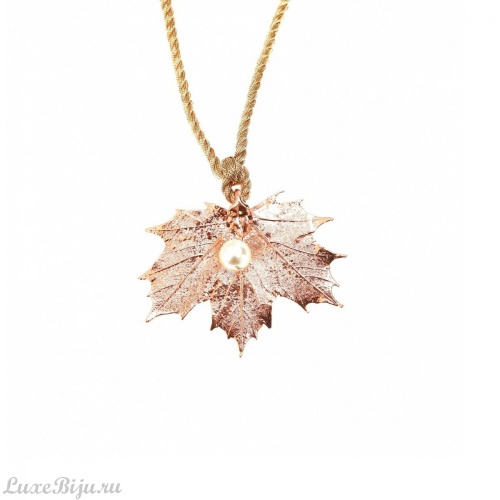 Колье Ester Bijoux Клен LF40A-D RG BR