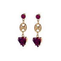 Серьги Celeste G, с кристаллами Swarovski, CS26.1-1101 красный