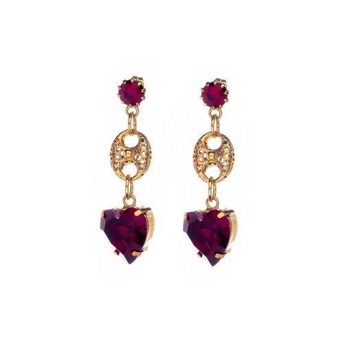 Серьги Celeste G, с кристаллами Swarovski, CS26.1-1101 красный