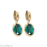 Серьги Qudo Creole TIVOLA small G emerald, 310522 G/G