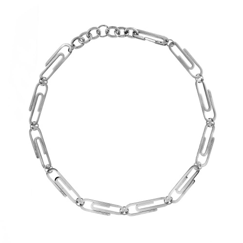 Колье Moon Paris, Ringo, со вставками в виде скрепки, MR-26.01-016 серебристый